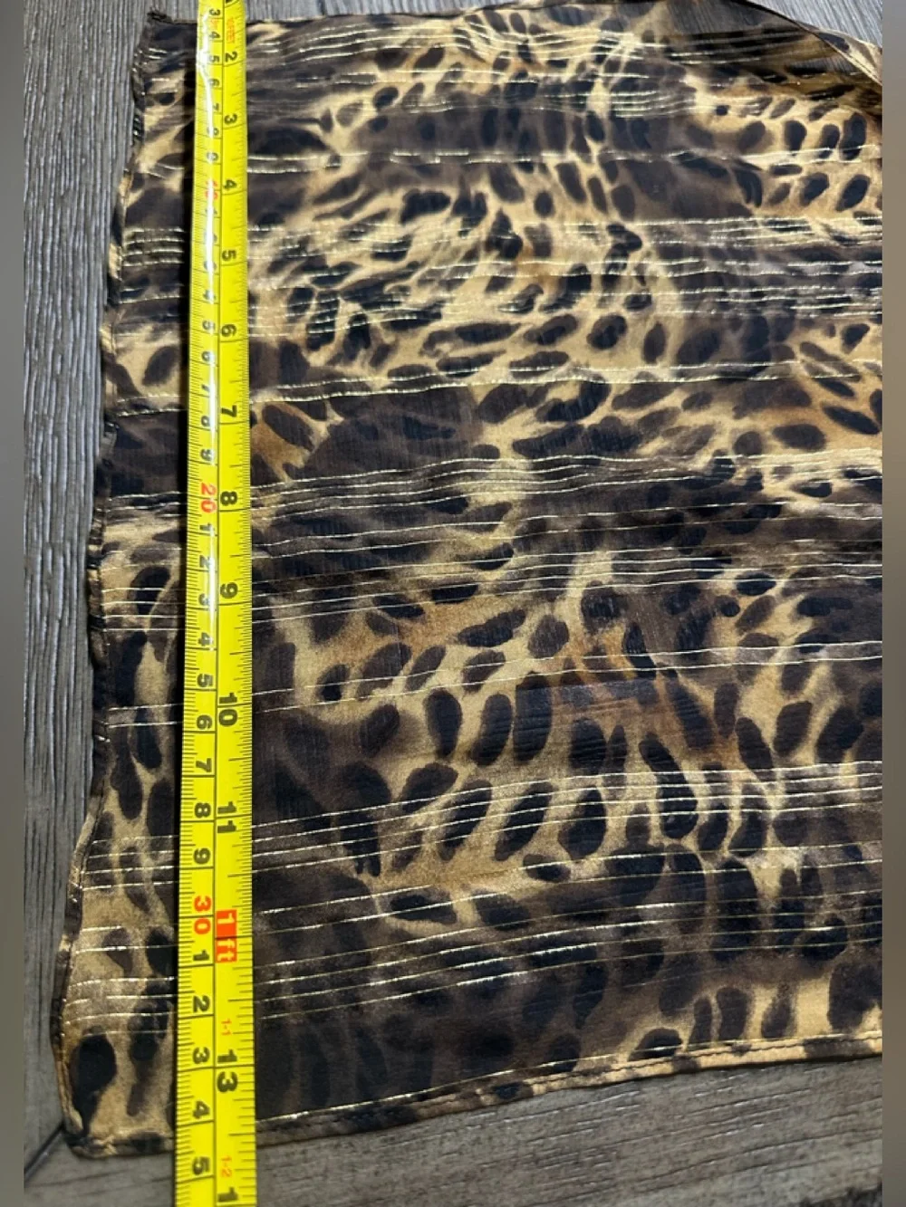 Leopard Print Women’s Scarf - Brown/Black